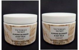 Victoria&#39;s Secret Body Scrub Exfoliating Almond Blossom Oat Milk 13oz Lot Of 2 - $60.49