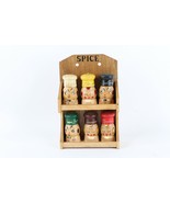 Vtg 50s Ucagco Japan Hand Painted Wood Hanging Spice Rack Anthropomorphi... - $148.45