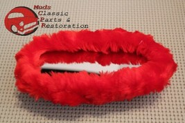 Ford Chrysler Dodge Plymouth Mercury Red Fuzzy Mirror Muff New FREE SHIPPING - £7.97 GBP