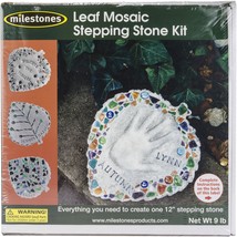Mosaic Stepping Stone Kit-Leaf - £25.48 GBP