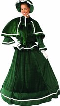 Alexanders Costumes Women&#39;s Dickens Christmas Dress, Green, Medium - £202.28 GBP