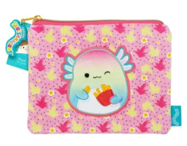 Squishmallows Archie the Axolotl Summer Soft Pencil Pouch Zipper Closure NWT - £13.72 GBP