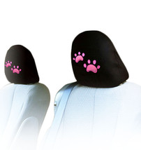 For Kia New Interchangeable Pink Paws Car Seat Headrest Cover Great Gift - £12.15 GBP