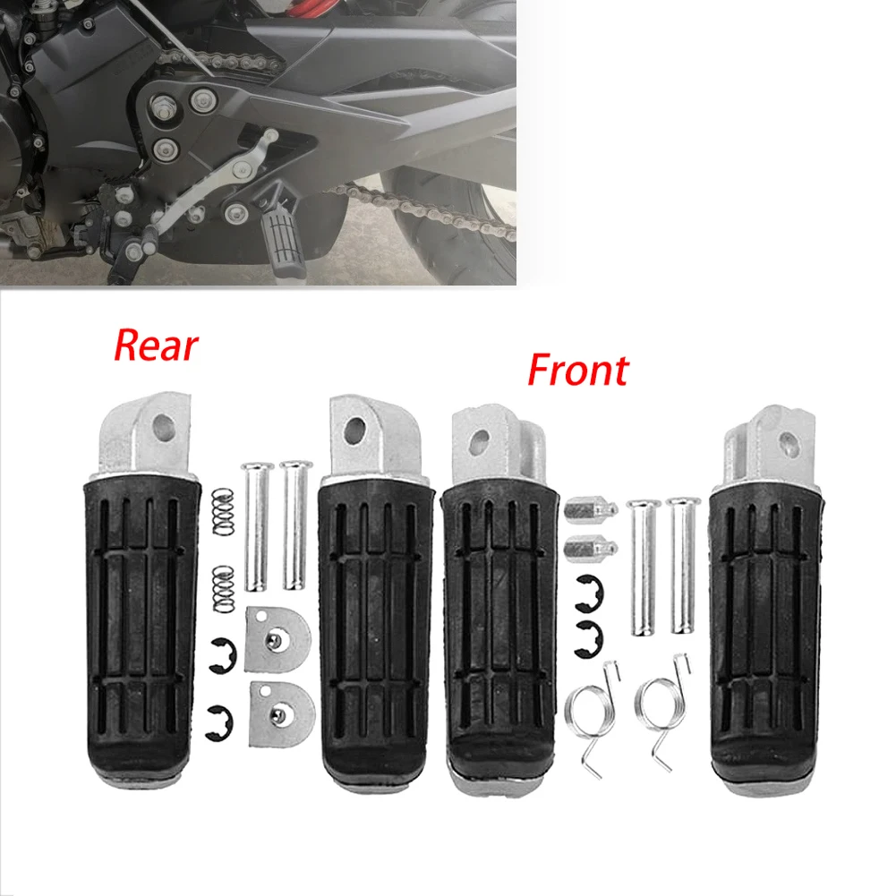Motorcycle Front Rear Footrests Foot Pegs for Yamaha XJ6 FZ6 MT09 MT07 F... - $25.65+