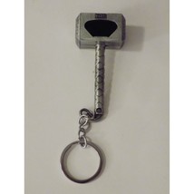 Thor&#39;s Hammer Bottle Opener Keychain (Silver) - £6.80 GBP