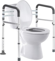 Fsa/Hsa Eligible Toilet Safety Rails, Adjustable Toilet Safety Frame For, 300 Lb - £53.32 GBP