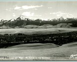RPPC Panorama MT Baldy Livingston Montana MT Sanborn Foto Y-2553 Cartoli... - $14.29