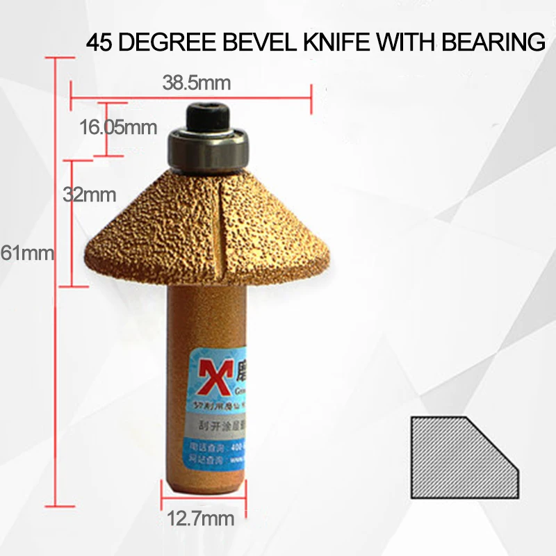 MX  Tming Milling Cutter Cobblestone Clearing  Marble Ceic Tming Carving Tool  z - £169.51 GBP