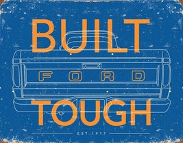 Ford F150 Truck Built Tough Car Dealer Garage Shop Wall Décor Metal Tin Sign - £12.54 GBP