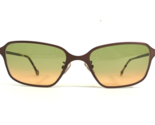 Vintage La Eyeworks Sonnenbrille TORCH 445 Brown Quadrat Rahmen Grün Ora... - $65.08