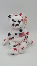Ty Beanie Baby Glory The Bear-Retired With Tag Errors Rare 1997/1998 - $47.67