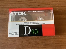 TDK D90 Audio Cassette Tape Type I Blank Sealed NEW Vintage - $8.90