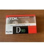 TDK D90 Audio Cassette Tape Type I Blank Sealed NEW Vintage - $12.17 CAD