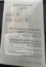 Beekman 1802 Milk Primer Spf35 Sunscreen Primer Keeps Skin From sun New In Pkg - £7.88 GBP