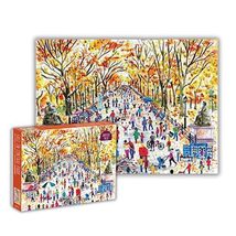 Galison Michael Storrings Fall in Central Park  1000 Piece Puzzle Fun and Chall - £11.39 GBP