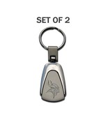 Minnesota Vikings SET OF 2 NFL Etched Key Chain Keychain Ring Car Auto Truck NEW - $15.83