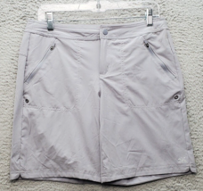 ZeroXposur Board Shorts Womens Small Gray Swim Wear High Waisted Slit Logo - $18.49