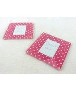 Glass Picture Frame Coasters ~ Squares, Set/2, Thank You Gift, 1.5x2 Pho... - $6.57 CAD