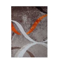 2&#39; X 3&#39; Brown and Orange Shag Hand Tufted Area Rug - $74.95