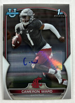 2022 Bowman U Chrome Cameron Ward #34 Autograph Miami Hurricanes QB - $98.99