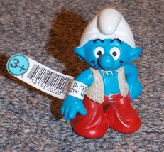 2002 Schleich Peyo Smurfs Techno Smurf Figure New With Tag - £15.68 GBP