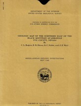 USGS Geologic Map: Northern Half Black Mountain Quadrangle, Nye County, Nevada - $12.89