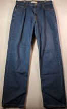 Levi&#39;s 550 Jeans Mens Size 36 Blue Denim Cotton Pockets Relaxed Fit Stra... - $21.57