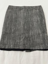 Cynthia Rowley J356L Women's 6 Gray Cotton Blend Rear Zip & Slit Pull-On Skirt image 6
