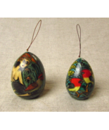 2 Jungle Theme Painted Wooden Eggs - $35.97 CAD