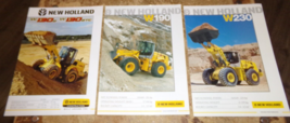 3-lot 2000&#39;s new holland wheel loader brochures in nice shape used - £8.11 GBP