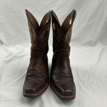 Ariat Mens Western Boots Brown Leather Embroidered US 9D - $59.40