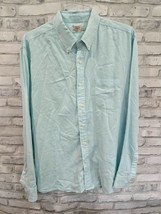 Faherty Men Sea Foam Green Long Sleeve Size XL Shirt Dry Cleaned - $26.99