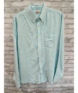 Faherty Men Sea Foam Green Long Sleeve Size XL Shirt Dry Cleaned - $513.87 MXN