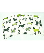Dog Throw Pillow Cover Set 2 Green Black Gray Scottie Lab Dachshund 17x1... - $19.50