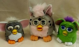 Vintage Furby Plush &#39;More Hug&#39; With 2 McDonald&#39;s Furby Happy Meal Toys - $22.00