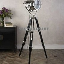 Designer Floor Lamp comes with Black Color Wooden Tripod Lamp By Nautica... - $296.01