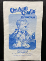 Game Parts Pieces Check+up Charlie 1995 Milton Bradley Instructions Rules - £3.14 GBP