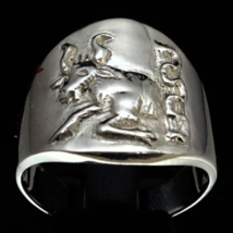 Sterling silver Zodiac ring Taurus The Gentle Bull Horoscope symbol astrology hi - £64.34 GBP