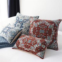 20x20in Vintage Jacquard Fabric Throw Pillow Case Covers Sofa Bed Cushion Cover - £18.01 GBP+