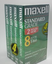 Maxell Standard Grade T 160 Blank Vhs Recording Tapes - £41.27 GBP