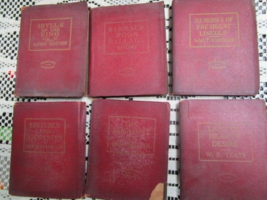 Vintage Little Leather Library Lot 9 Classic Literature Books Leather  B... - $74.25