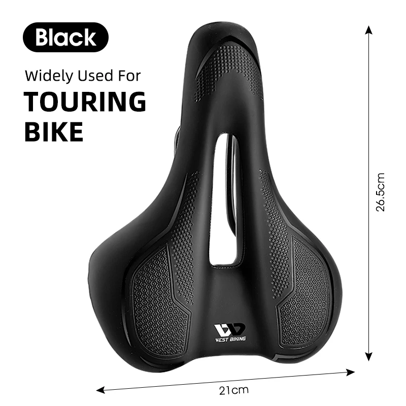 WEST BI Thicken Bicycle Saddle Comfortable Shockproof Cycling Seat  Non-slip Sof - £145.52 GBP