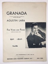 Granada Agustin Lara For Voice &amp; Piano (Spanish-English Lyrics) 1950 - $6.00