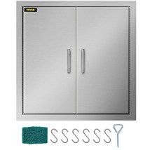 VEVOR 31 Inch BBQ Access Door 304 Stainless Steel BBQ Island 31W x 31H Inchs Dou - £184.41 GBP