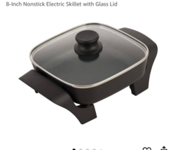 Brentwood Appliances SK46 8-Inch Nonstick Electric Skillet with Glass Li... - $329.92 MXN