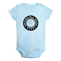 Certified Milk Tester Funny Romper Newborn Baby Bodysuits Jumpsuits Kids... - £8.21 GBP+