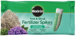 Miracle-Gro Tree &amp; Shrub Fertilizer Spikes, 3 lb., 12 Spikes, Easy-to-Use - £18.43 GBP