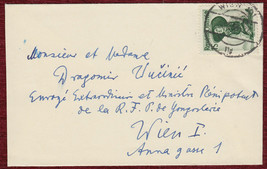 1953 Vienna University Professor Jagotisch Personal Calling Card Austria - $12.11