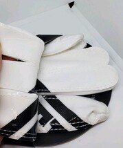 Battle Receivers Double Threat Football Gloves Large White/White image 5