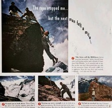 1947 Canadian Club Whiskey Mountain Climb Advertisement Distillery Liquo... - $34.19 CAD